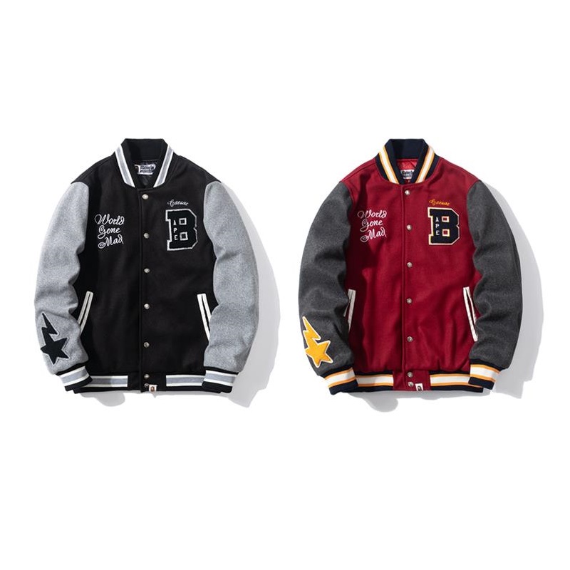 Bape Jacket 7358 2 colors Black Red